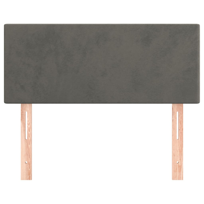 Headboard Dark Grey 100 cm Velvet