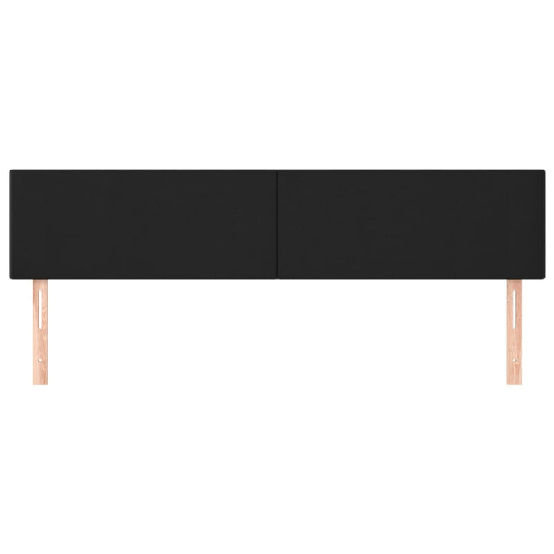 Headboards 2 pcs Black 80 cm Faux Leather