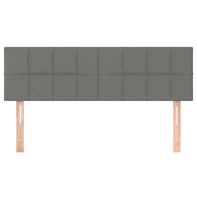 Headboards 2 pcs Dark Grey 72 cm Fabric