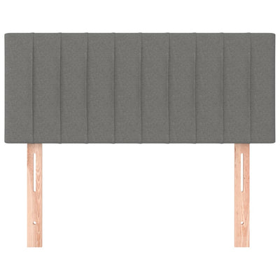 Headboard Dark Grey 100x5x78/88 cm Fabric