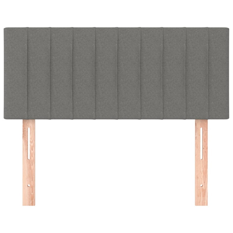 Headboard Dark Grey 100x5x78/88 cm Fabric