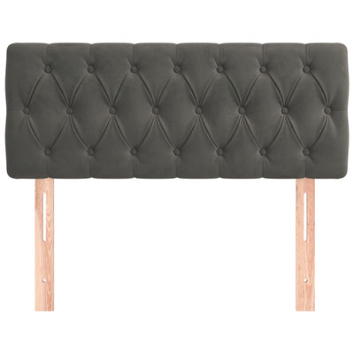 Headboard Dark Grey 100 cm Velvet