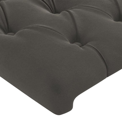 Headboard Dark Grey 100 cm Velvet