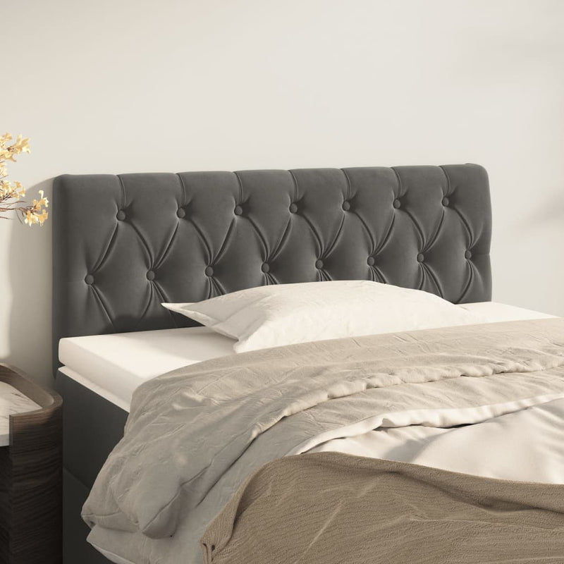 Headboard Dark Grey 100 cm Velvet