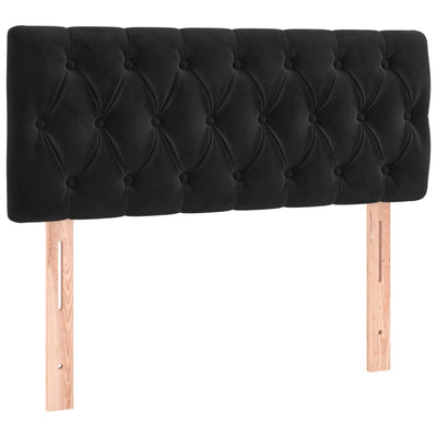 Headboard Black 100x7x78/88 cm Velvet