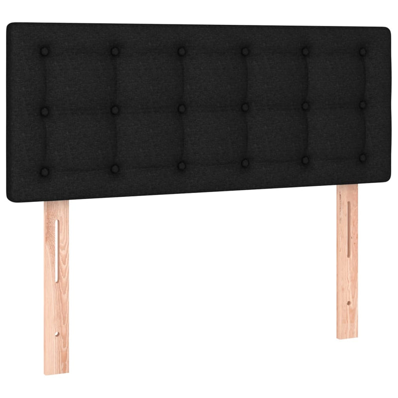 Headboard Black 100x5x78/88 cm Fabric