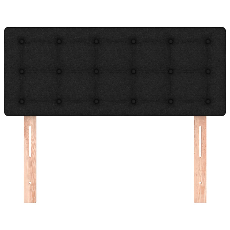 Headboard Black 100x5x78/88 cm Fabric