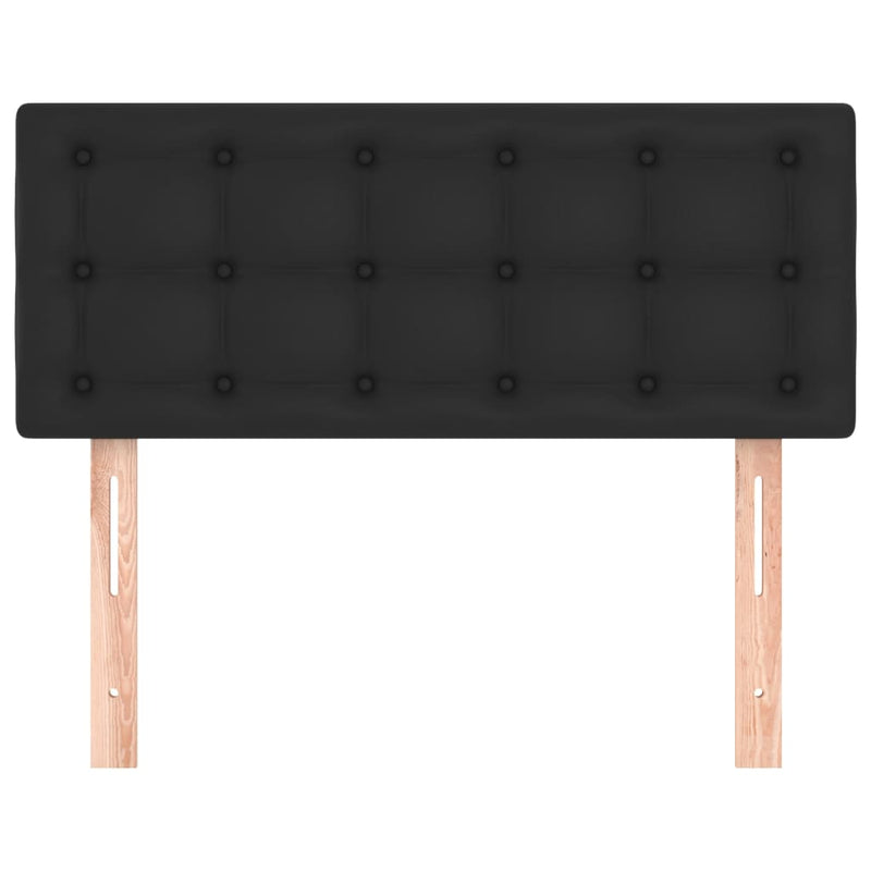 Headboard Black 100 cm Faux Leather