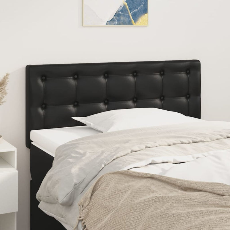 Headboard Black 100 cm Faux Leather