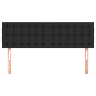 Headboards 2 pcs Black 72 cm Faux Leather