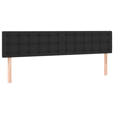 Headboards 2 pcs Black 100 cm Faux Leather