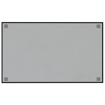 Wall-mounted Magnetic Board Black 100x60 cm Tempered Glass