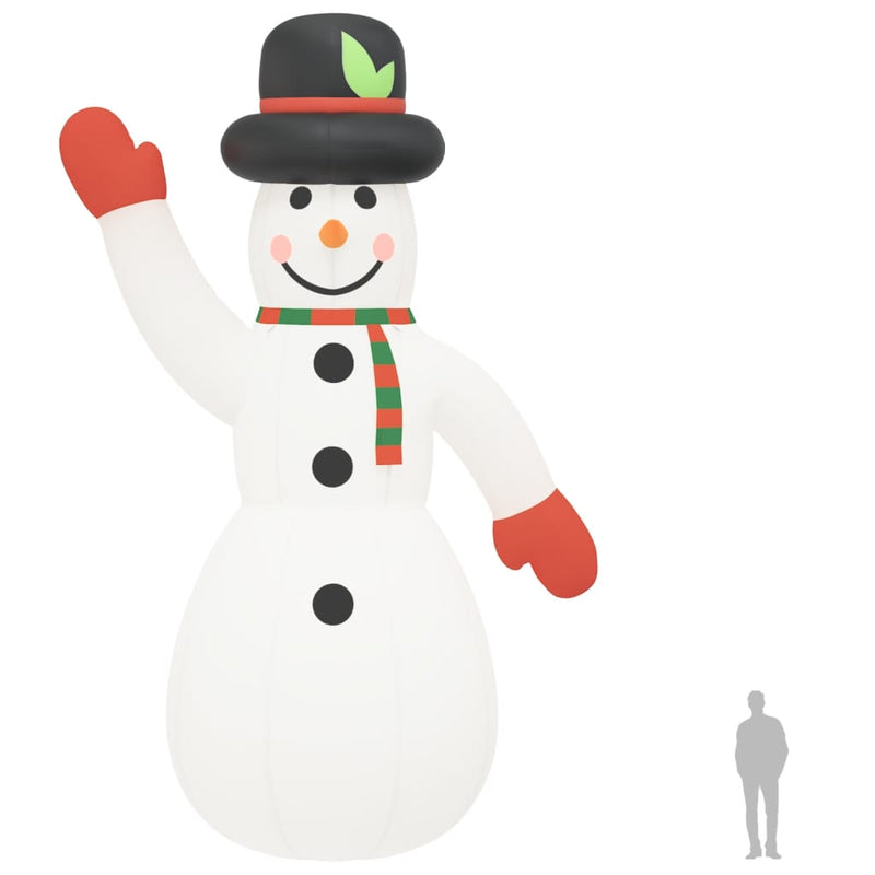 Christmas Inflatable Snowman with LEDs 1000 cm