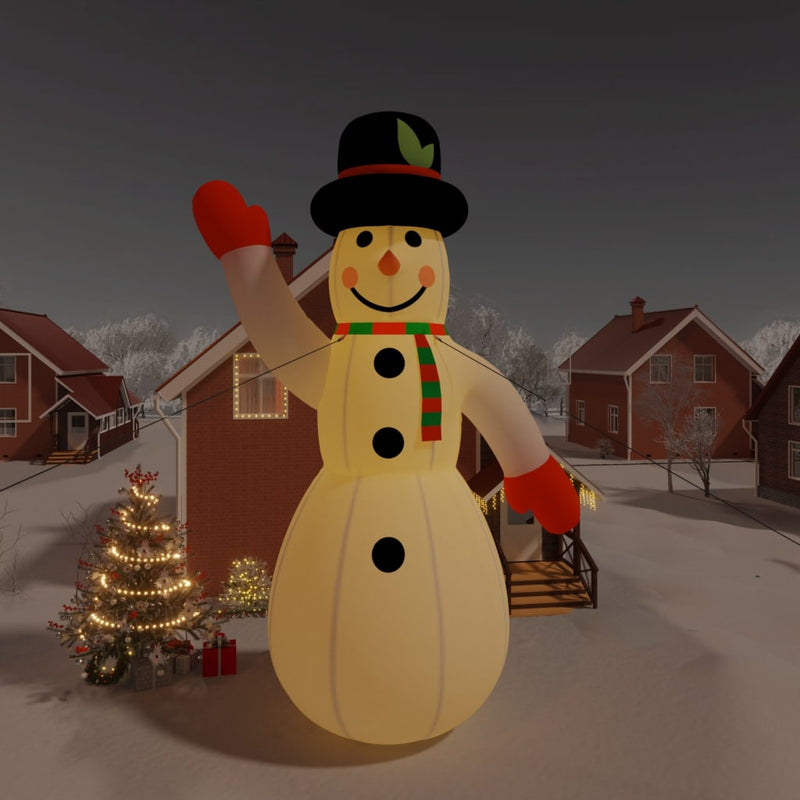 Christmas Inflatable Snowman with LEDs 1000 cm