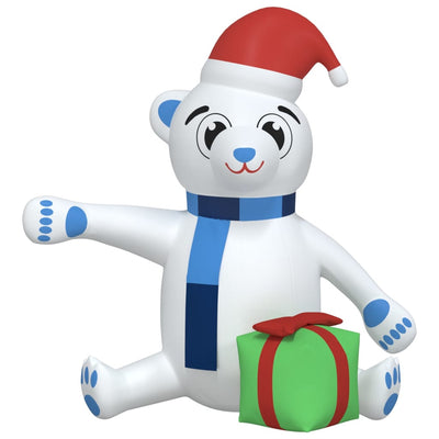 Christmas Inflatable Teddy Bear LED 240 cm