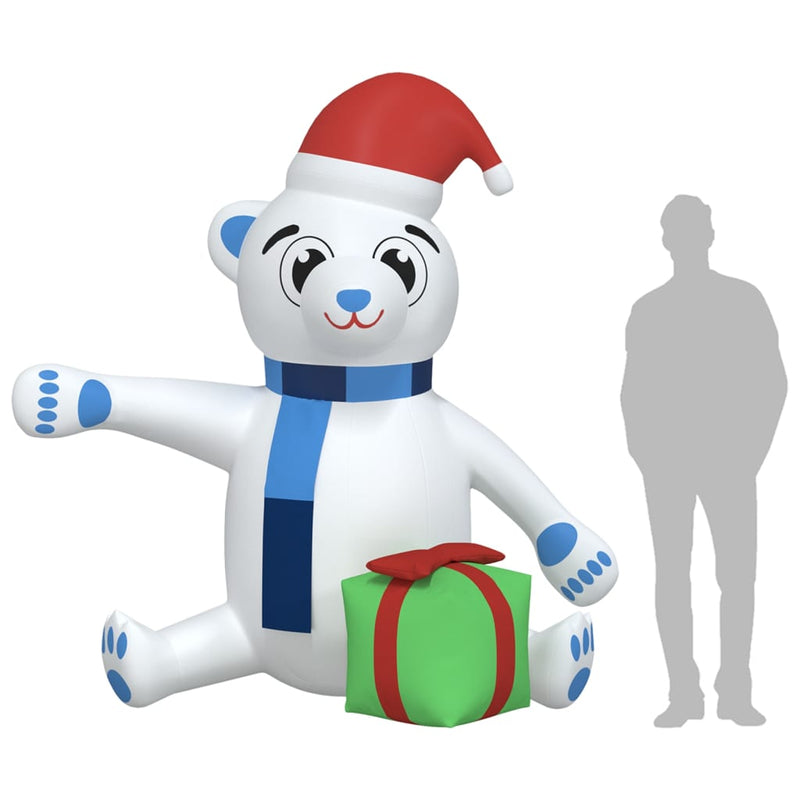 Christmas Inflatable Teddy Bear LED 240 cm