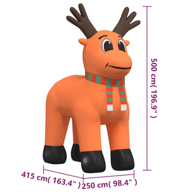 Christmas Inflatable Reindeer with LEDs 500 cm