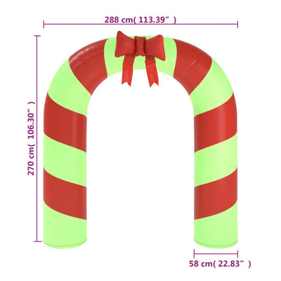 Christmas Inflatable Arch Gate LED 270 cm