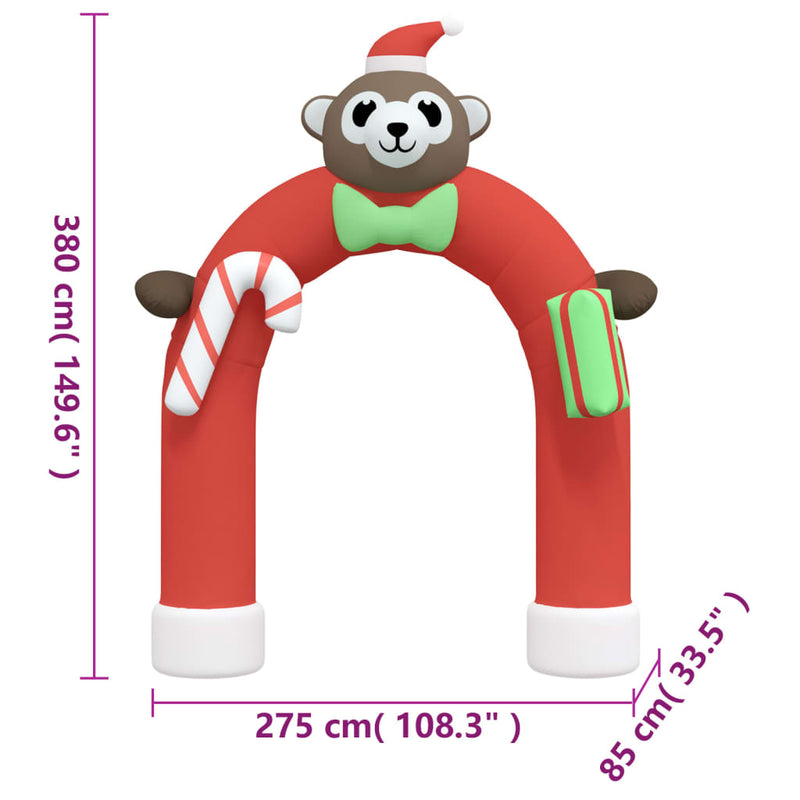 Christmas Inflatable Arch Gate LED 380 cm