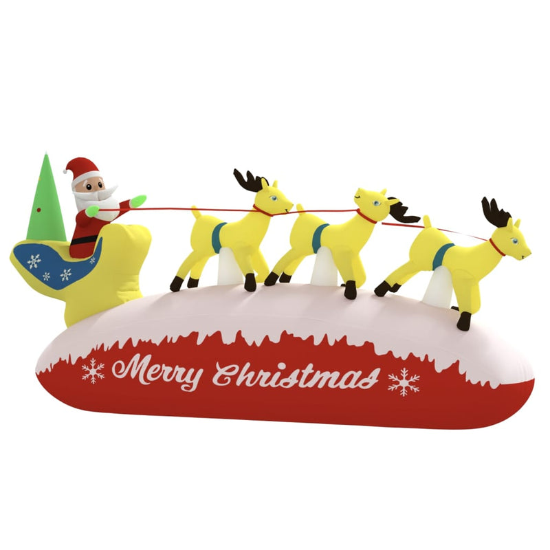 Christmas Inflatable Santa and Reindeer Decoration LED 145 cm