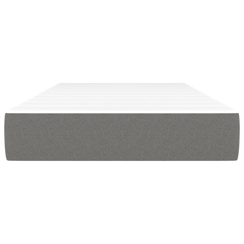 Pocket Spring Bed Mattress Dark Grey 90x190x20 cm Fabric