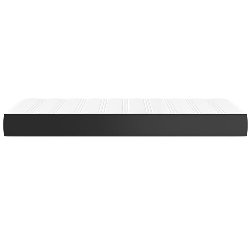 Pocket Spring Bed Mattress Black 90x190x20 cm Faux Leather