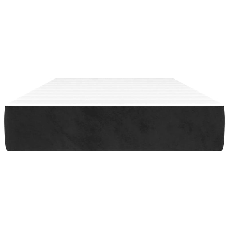 Pocket Spring Bed Mattress Black 90x190x20 cm Velvet