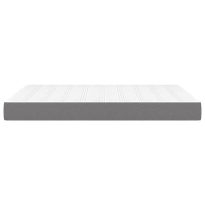 Pocket Spring Bed Mattress Dark Grey 137x190x20 cm Full Fabric