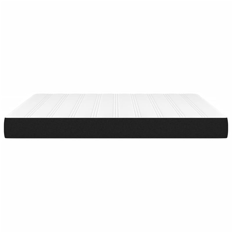 Pocket Spring Bed Mattress Black 153x203x20 cm Queen Size Fabric