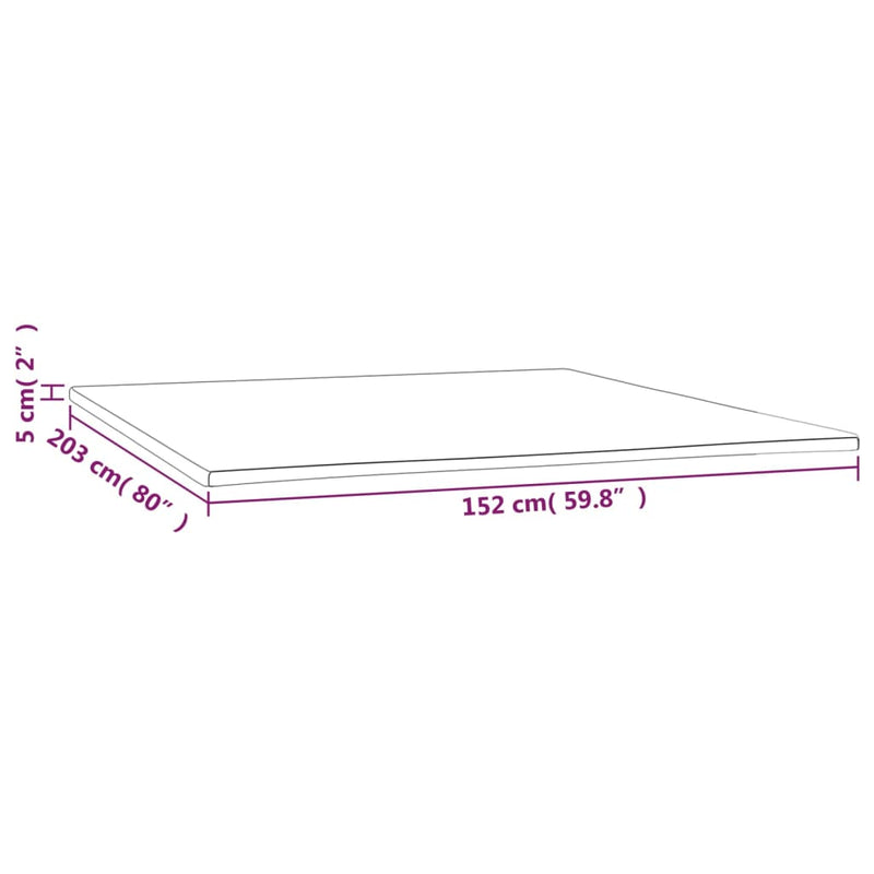 Mattress Topper 152x203x5 cm Queen