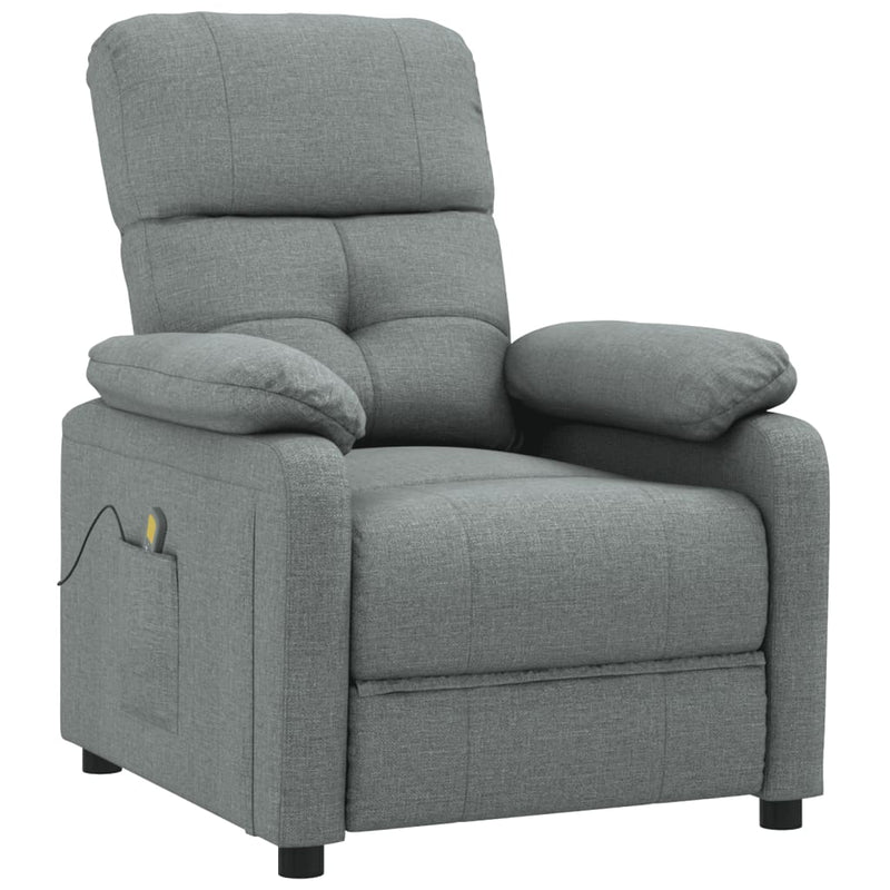 Massage Chair Dark Grey Fabric