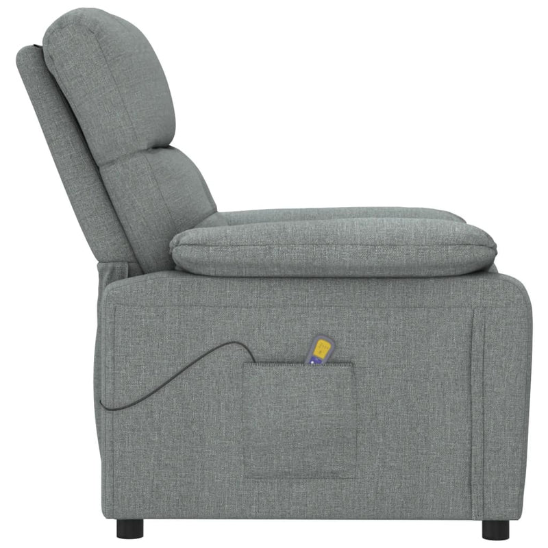 Massage Chair Dark Grey Fabric