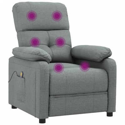 Massage Chair Dark Grey Fabric