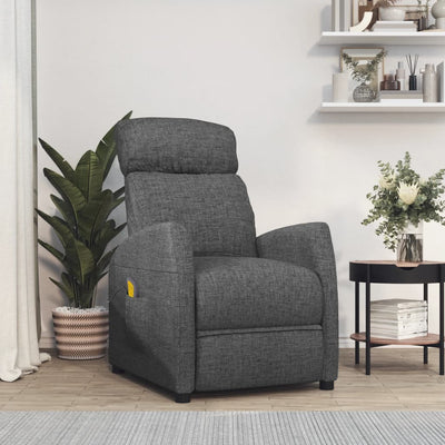 Massage Chair Dark Grey Fabric