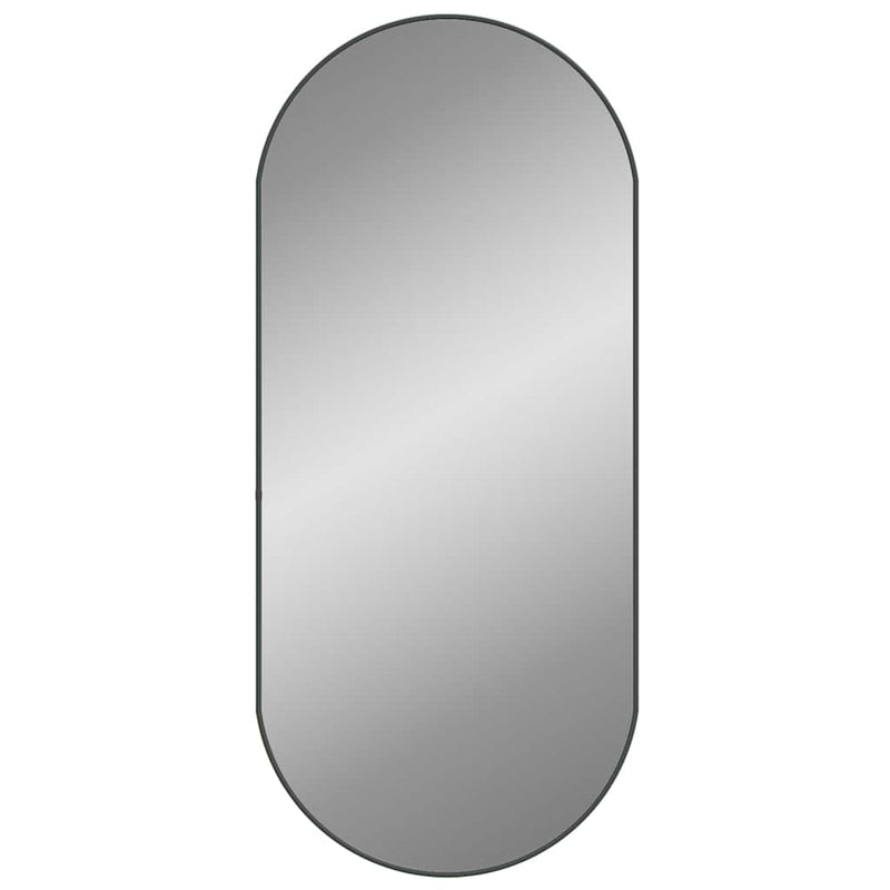 Wall Mirror Black 100x45 cm Oval