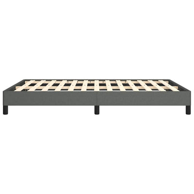 Bed Frame without Mattress Dark Grey 152x203 cm Queen Fabric