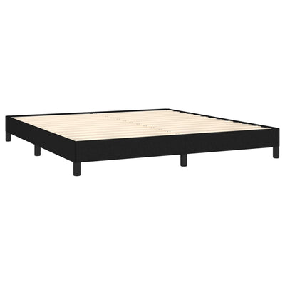 Bed Frame without Mattress Black 152x203 cm Queen Fabric