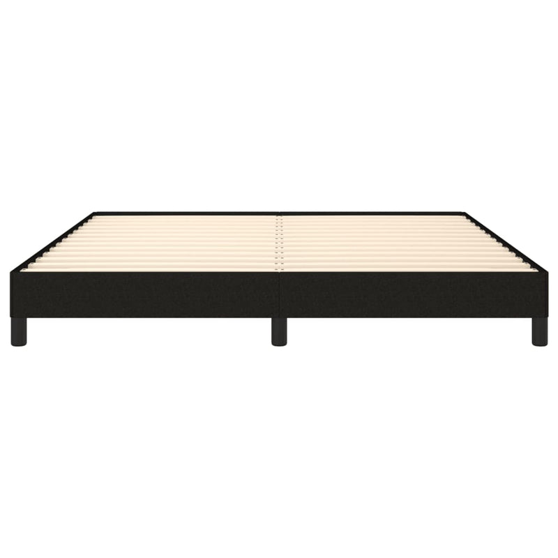 Bed Frame without Mattress Black 152x203 cm Queen Fabric