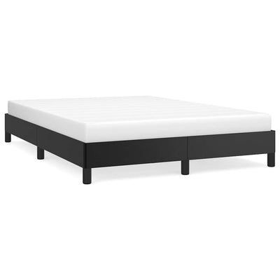 Bed Frame without Mattress Black 152x203 cm Queen Faux Leather