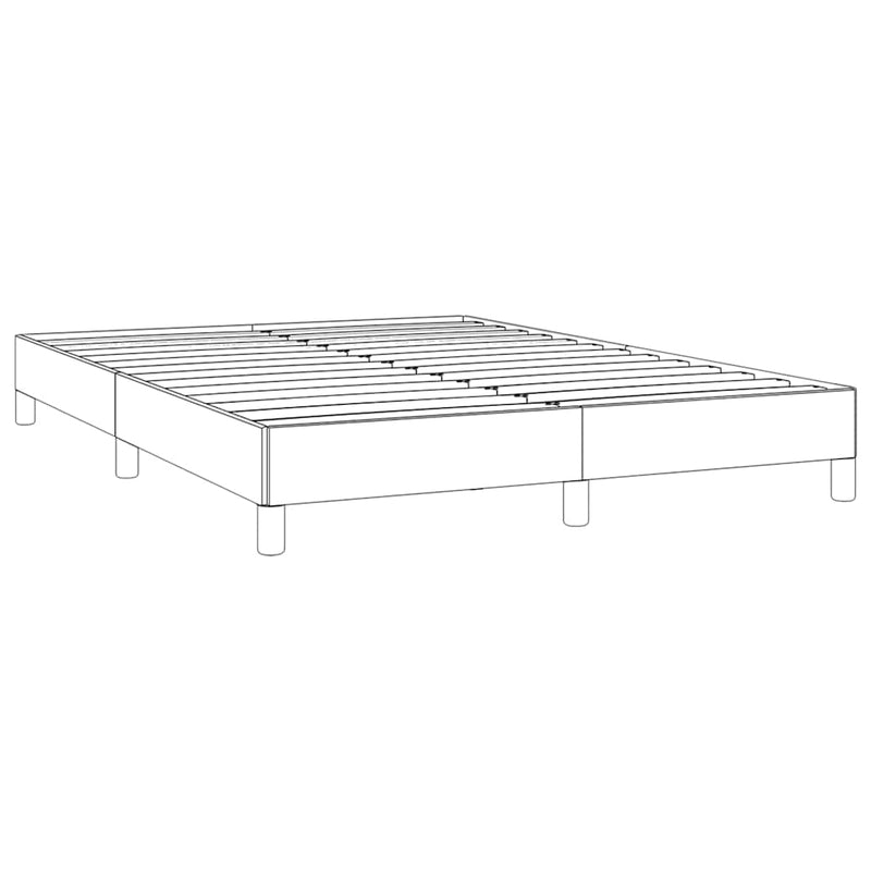 Bed Frame without Mattress Dark Grey 137x187 cm Double Velvet