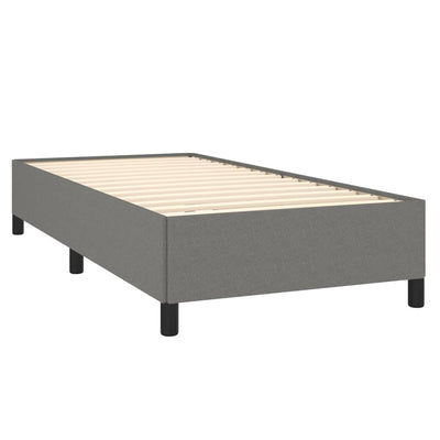 Bed Frame without Mattress Dark Grey King Single Fabric