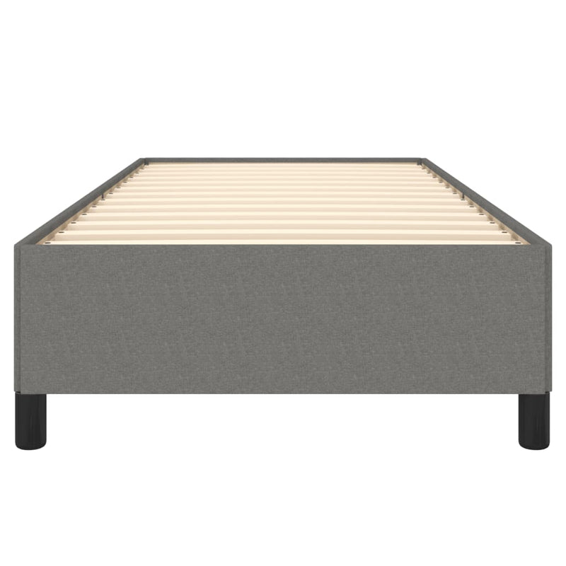 Bed Frame without Mattress Dark Grey King Single Fabric