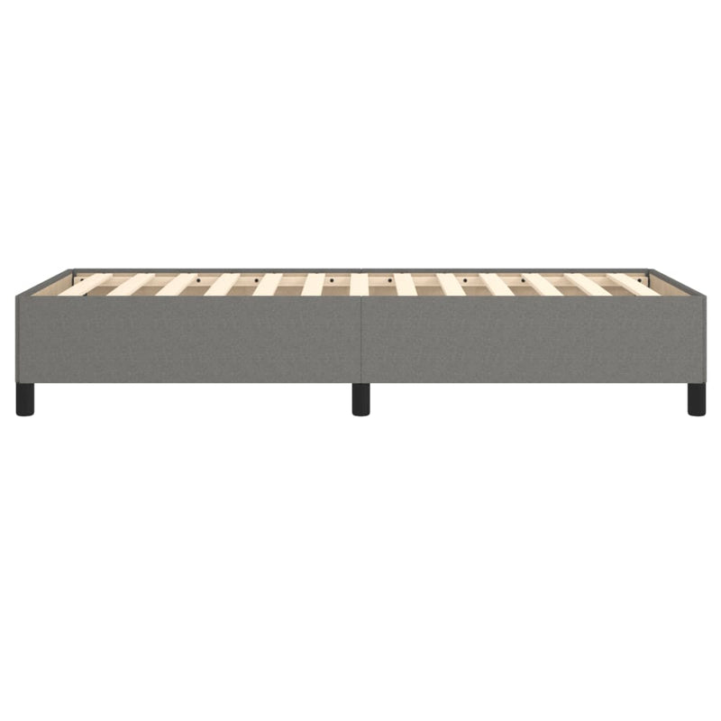 Bed Frame without Mattress Dark Grey King Single Fabric