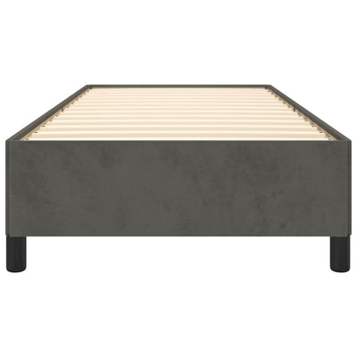 Bed Frame without Mattress Dark Grey King Single Velvet