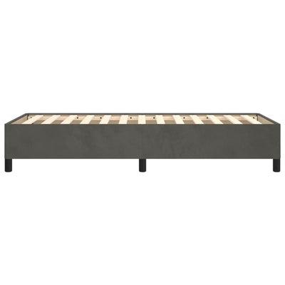 Bed Frame without Mattress Dark Grey King Single Velvet