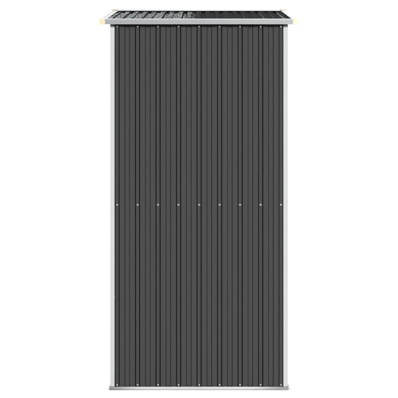 Garden Shed Anthracite 192x108x223 cm Galvanised Steel