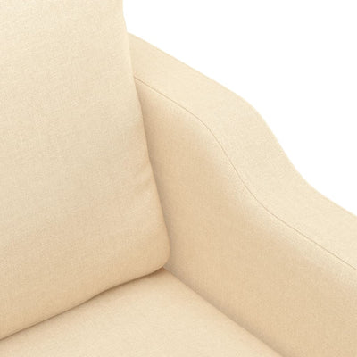 2-Seater Sofa Cream 120 cm Fabric