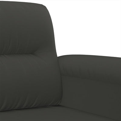 Sofa Chair Dark Grey 60 cm Microfibre Fabric