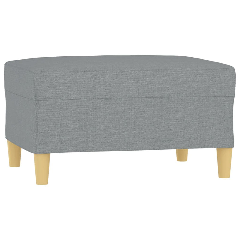 Footstool Light Grey 70x55x41 cm Fabric