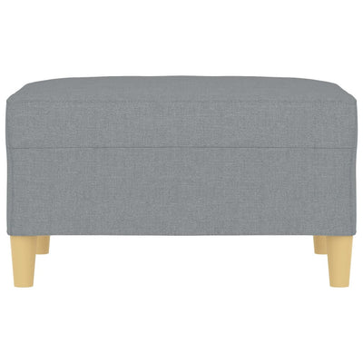 Footstool Light Grey 70x55x41 cm Fabric